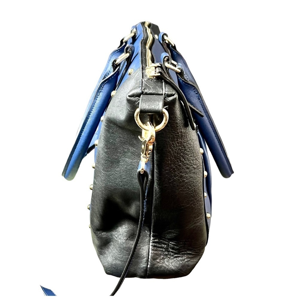 OH by Joy Gryson Black & Blue Color Block Leather Purse - Picture 4 of 6